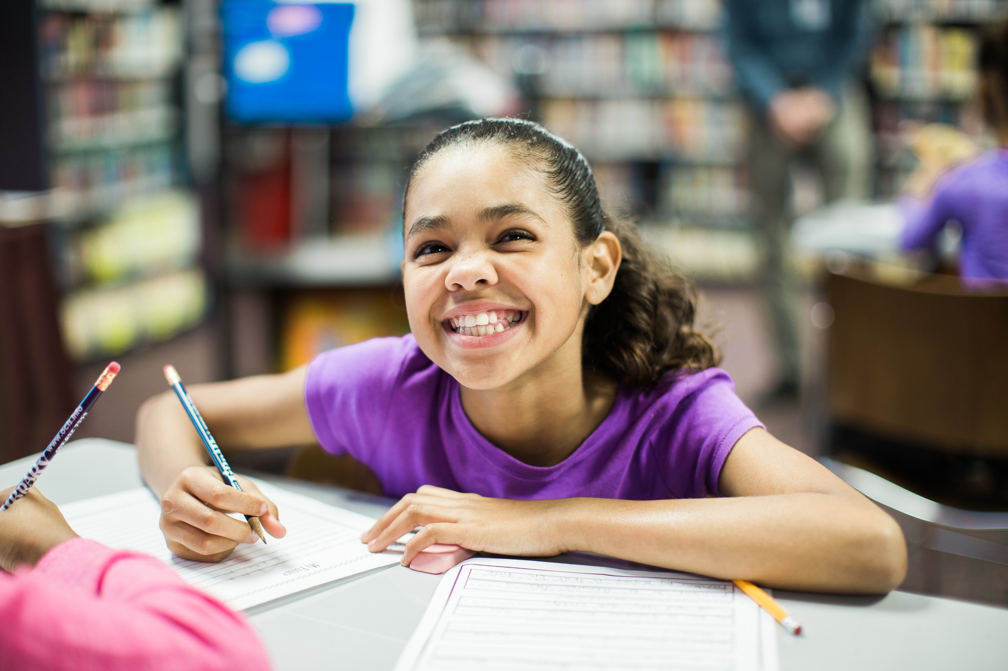 Orange County Library FL Girl in Library