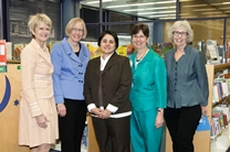 Marcia Warner, Susan Hildreth, Yvette Sanchez Fuentes, Molly Raphael, and Ginnie Cooper