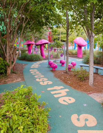 The Literacy Garden’s winding path