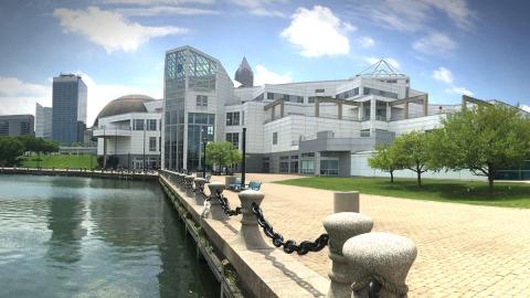 Great Lakes Science Museum external harbor view